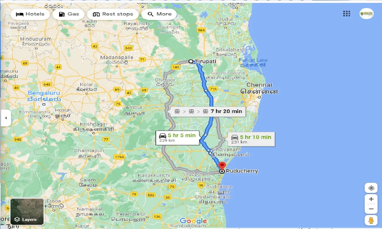 tirupati-to-pondicherry-one-way