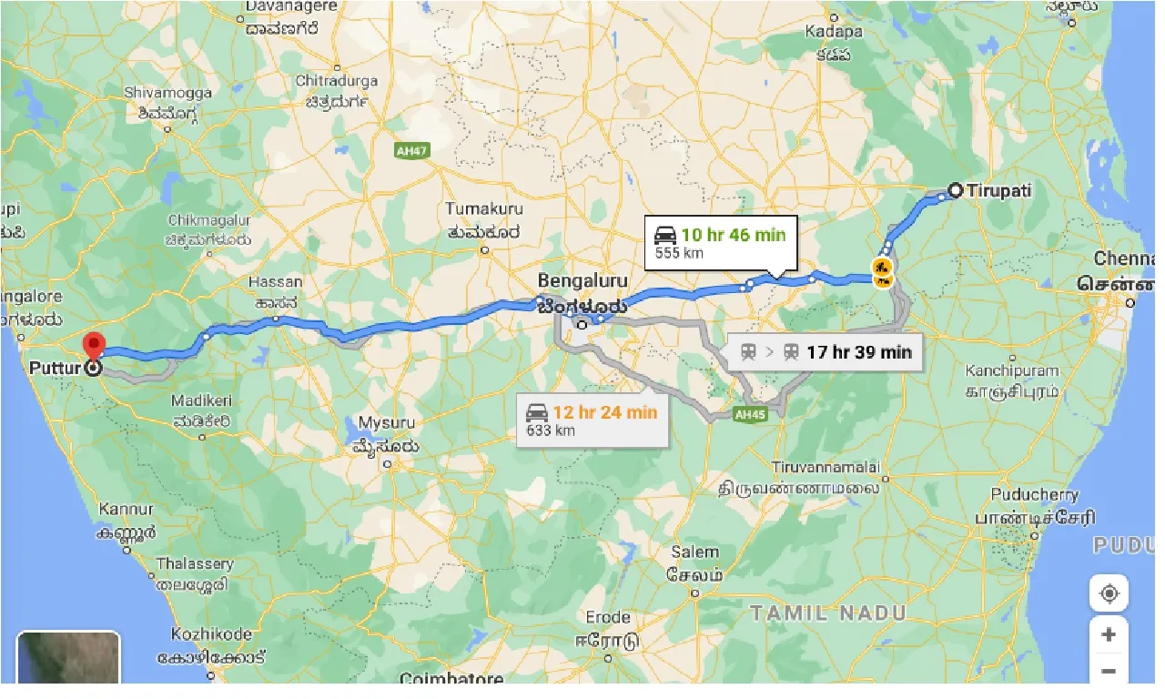 tirupati-to-puttur-one-way