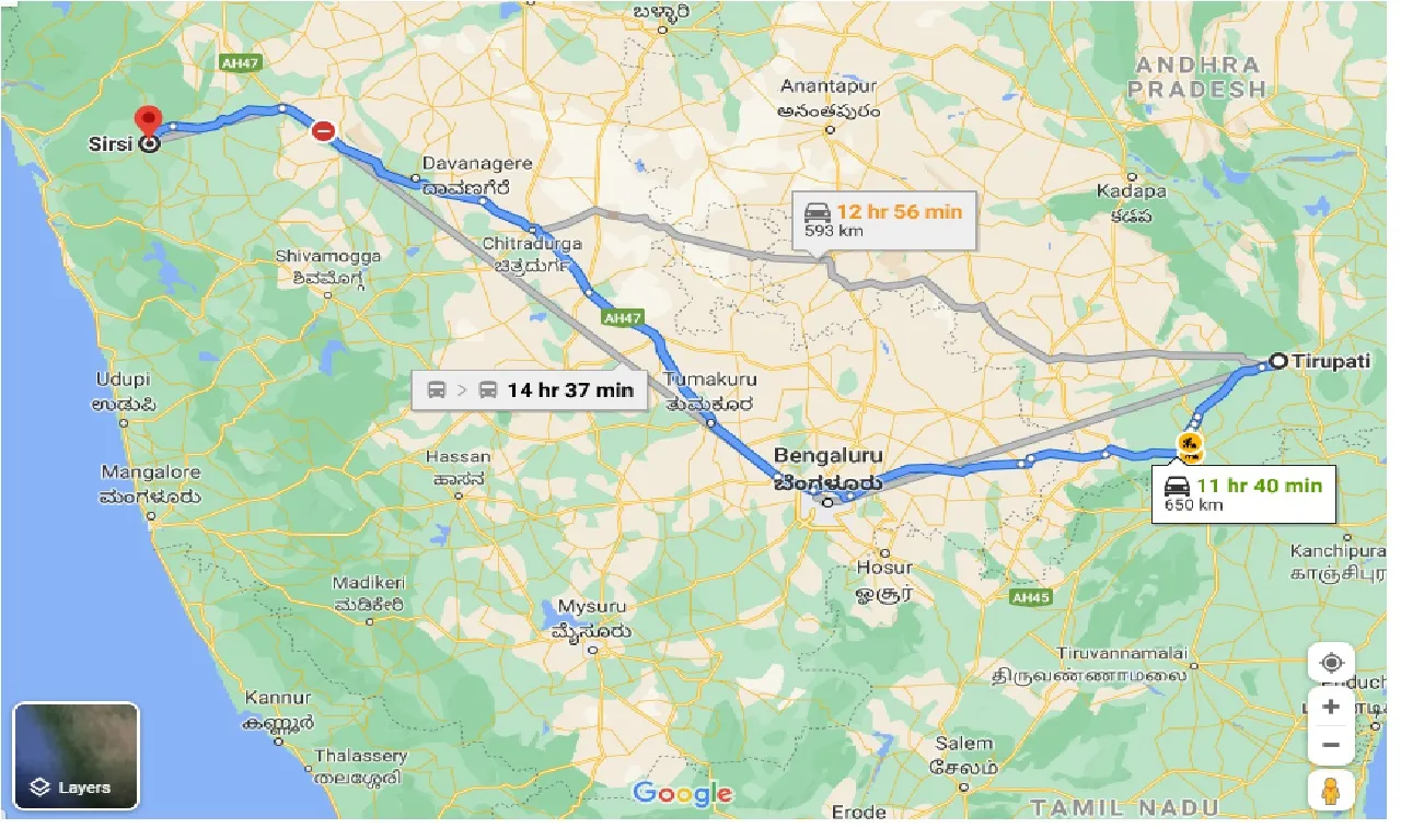 tirupati-to-sirsi-one-way