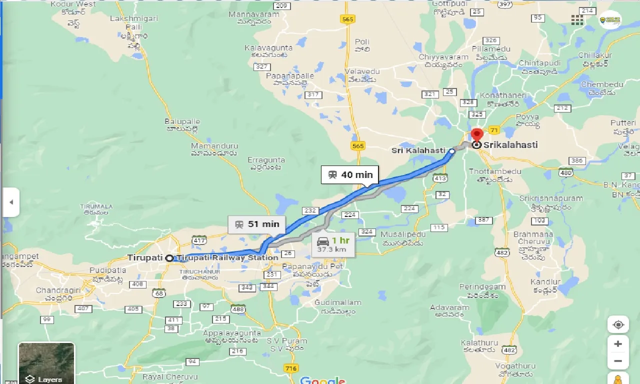 tirupati-to-srikalahasti-one-way