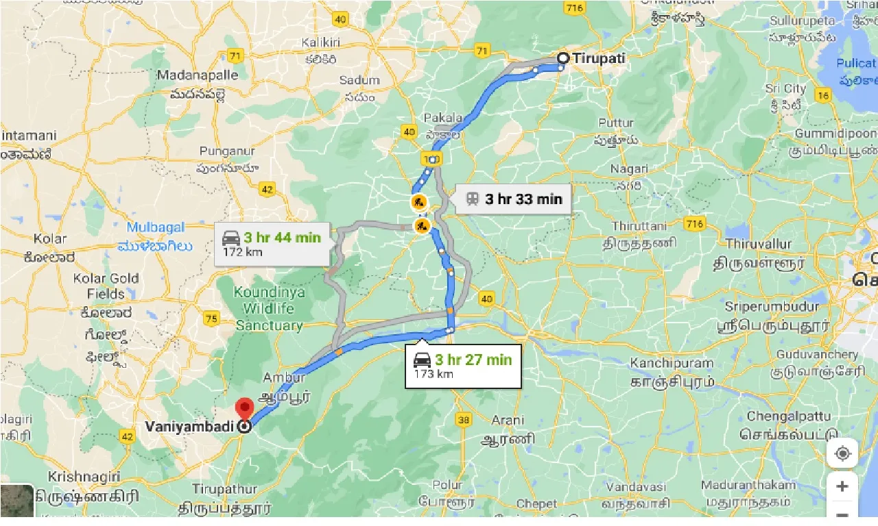 tirupati-to-vaniyambadi-one-way