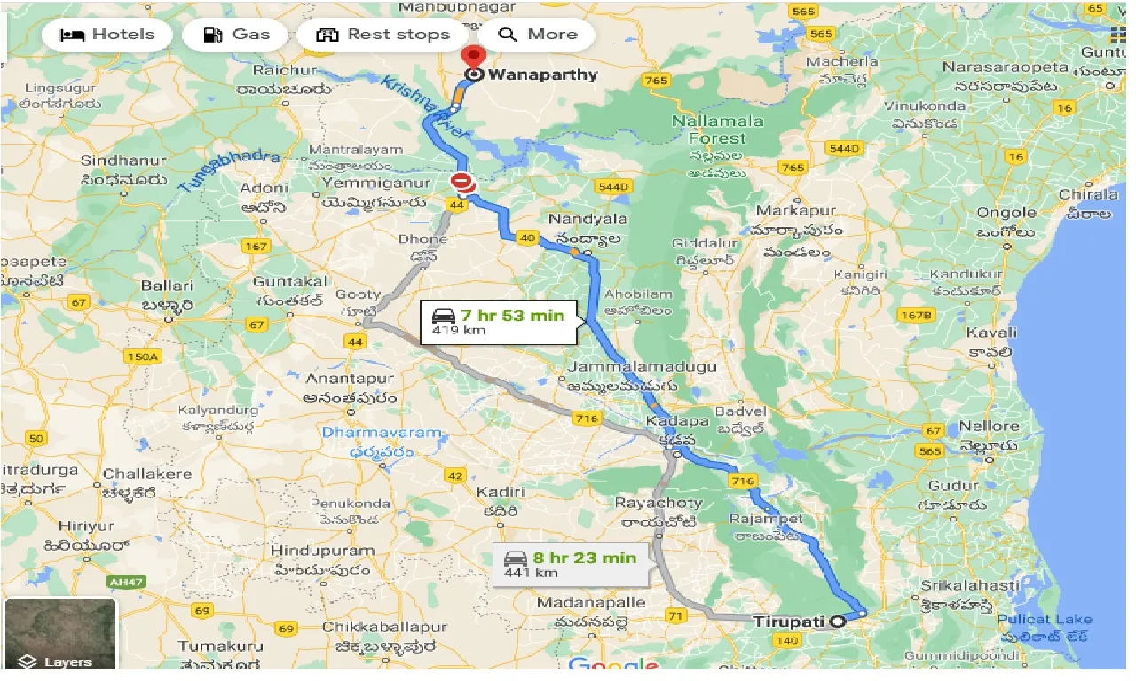 tirupati-to-wanaparthy-taxi