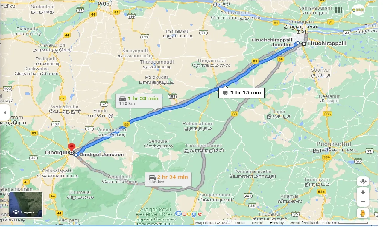 trichy-to-dindigul-round-trip