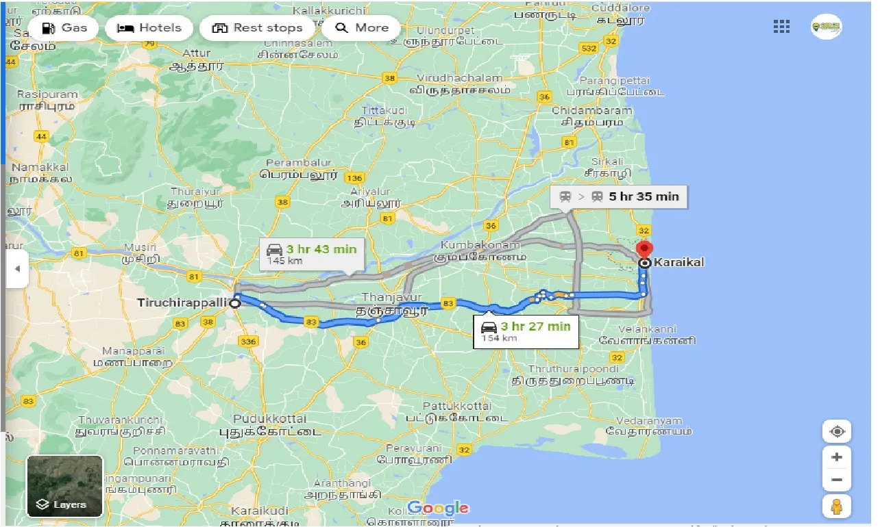 trichy-to-karaikal-round-trip