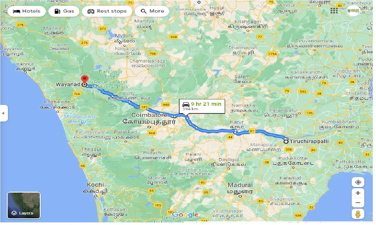 trichy-to-wayanad-round-trip
