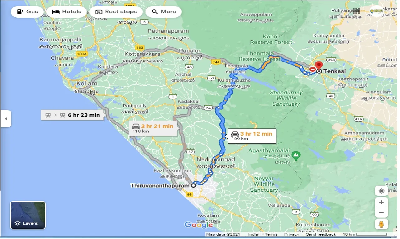 trivandrum-to-tenkasi-round-trip