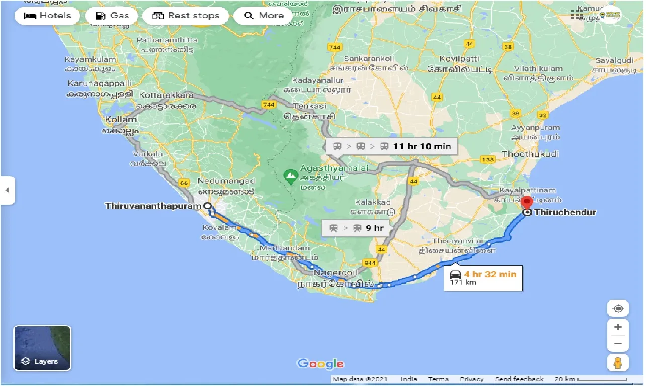 trivandrum-to-thiruchendur-one-way