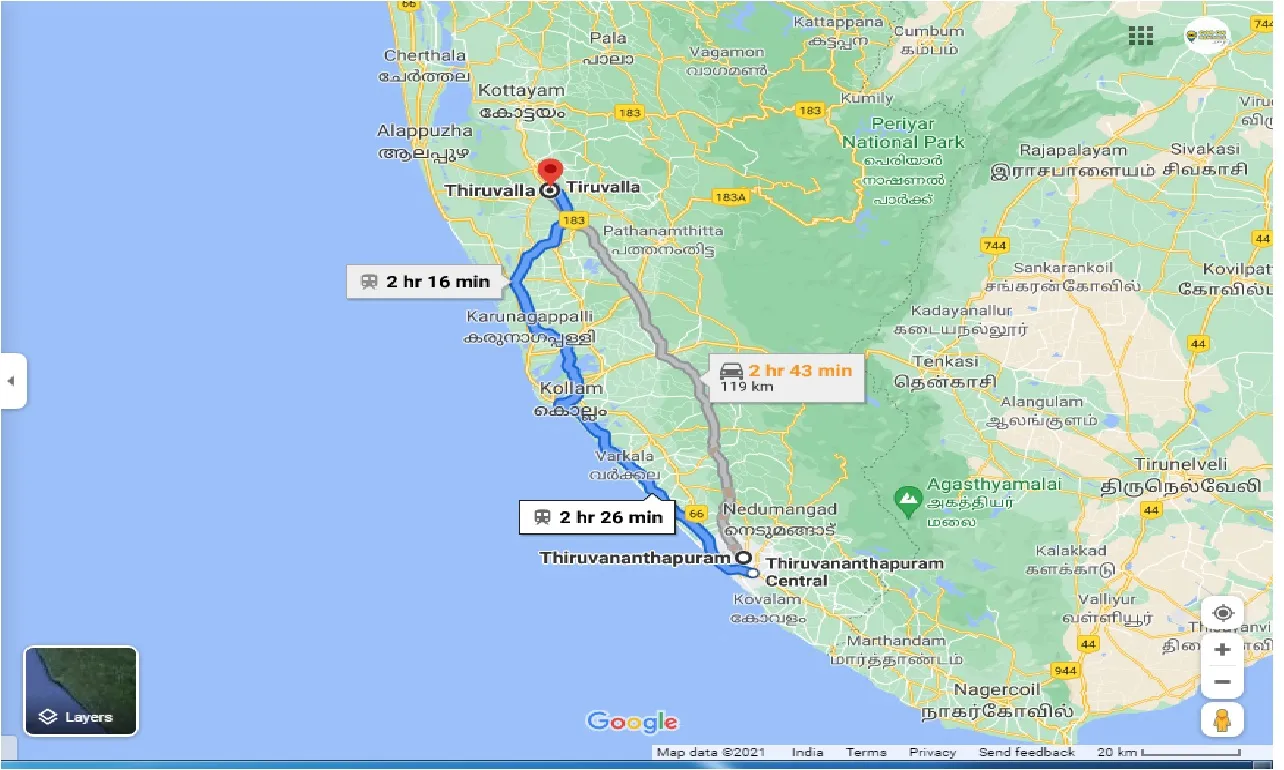 trivandrum-to-thiruvalla-one-way