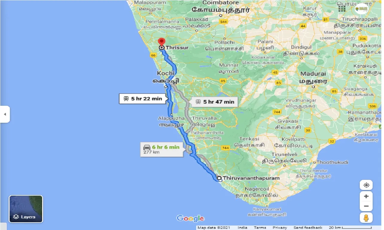 trivandrum-to-thrissur-round-trip