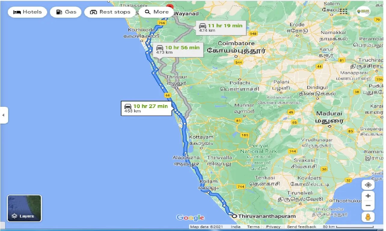 trivandrum-to-wayanad-one-way