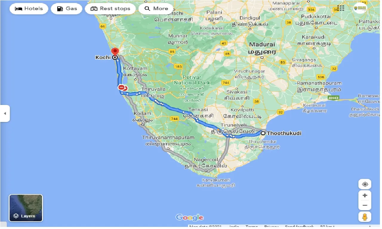 tuticorin-to-cochin-one-way