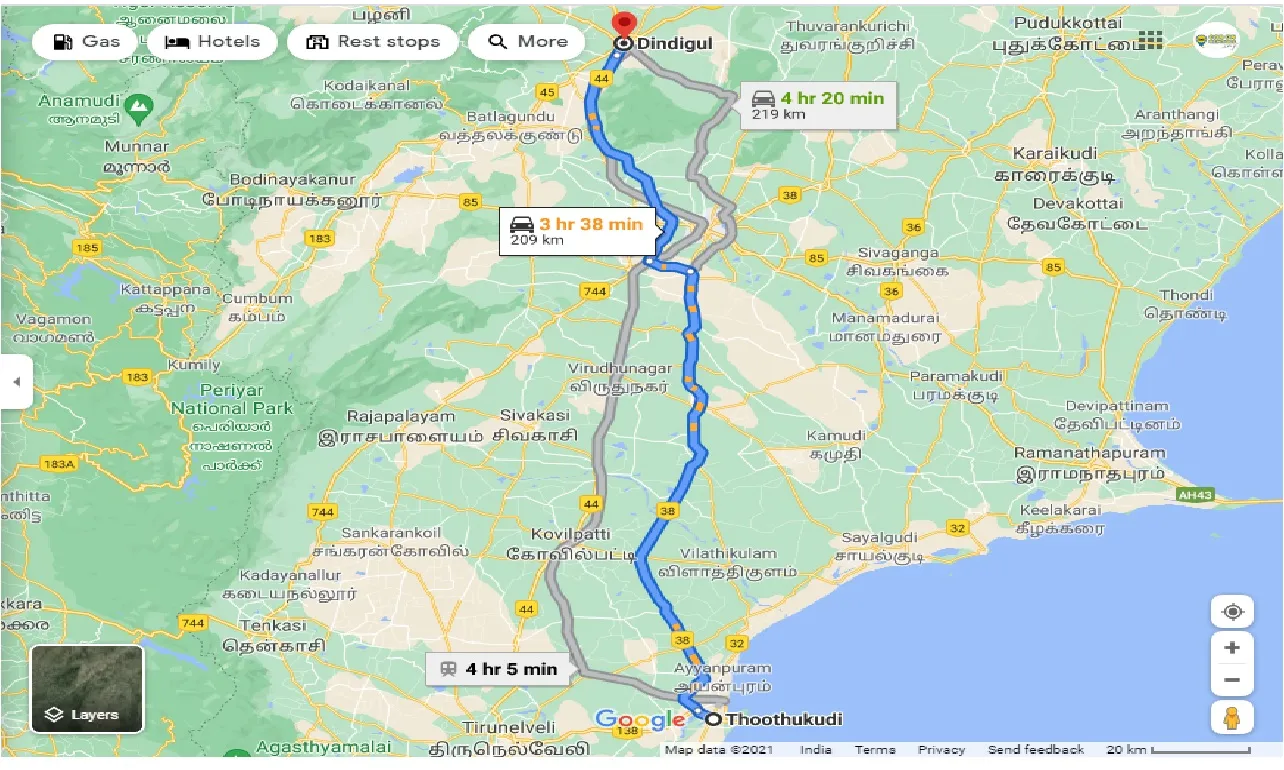tuticorin-to-dindigul-one-way