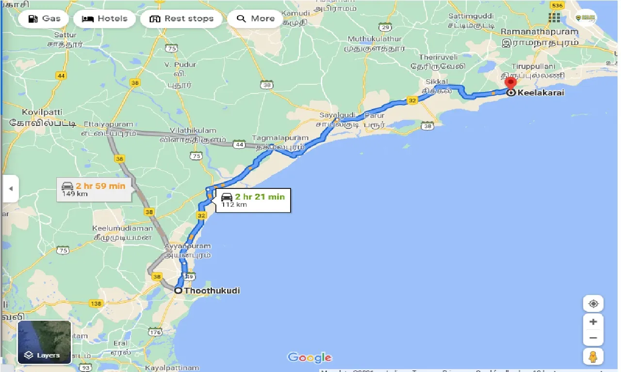 tuticorin-to-kilakarai-round-trip
