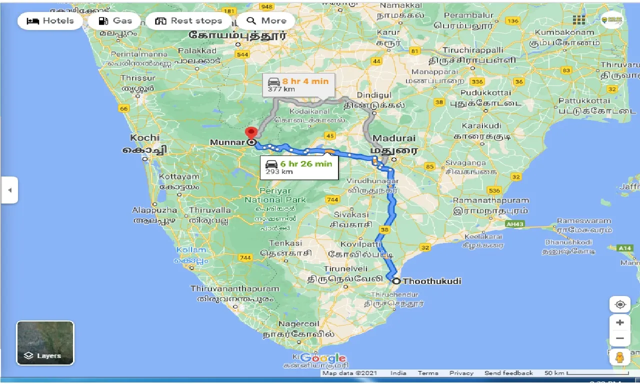 tuticorin-to-munnar-round-trip