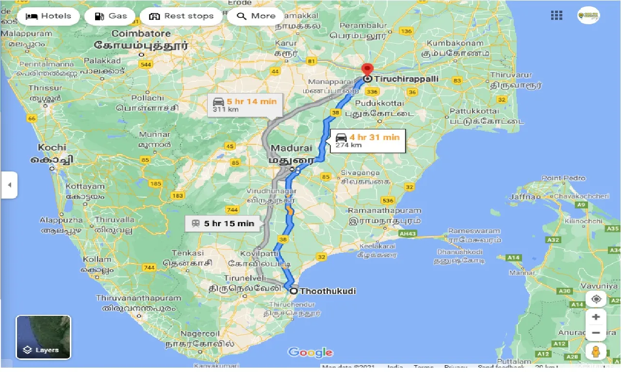tuticorin-to-trichy-round-trip