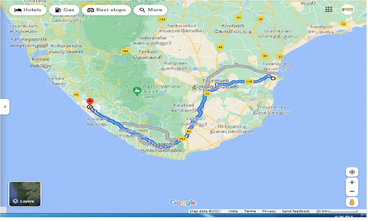 tuticorin-to-trivandrum-one-way