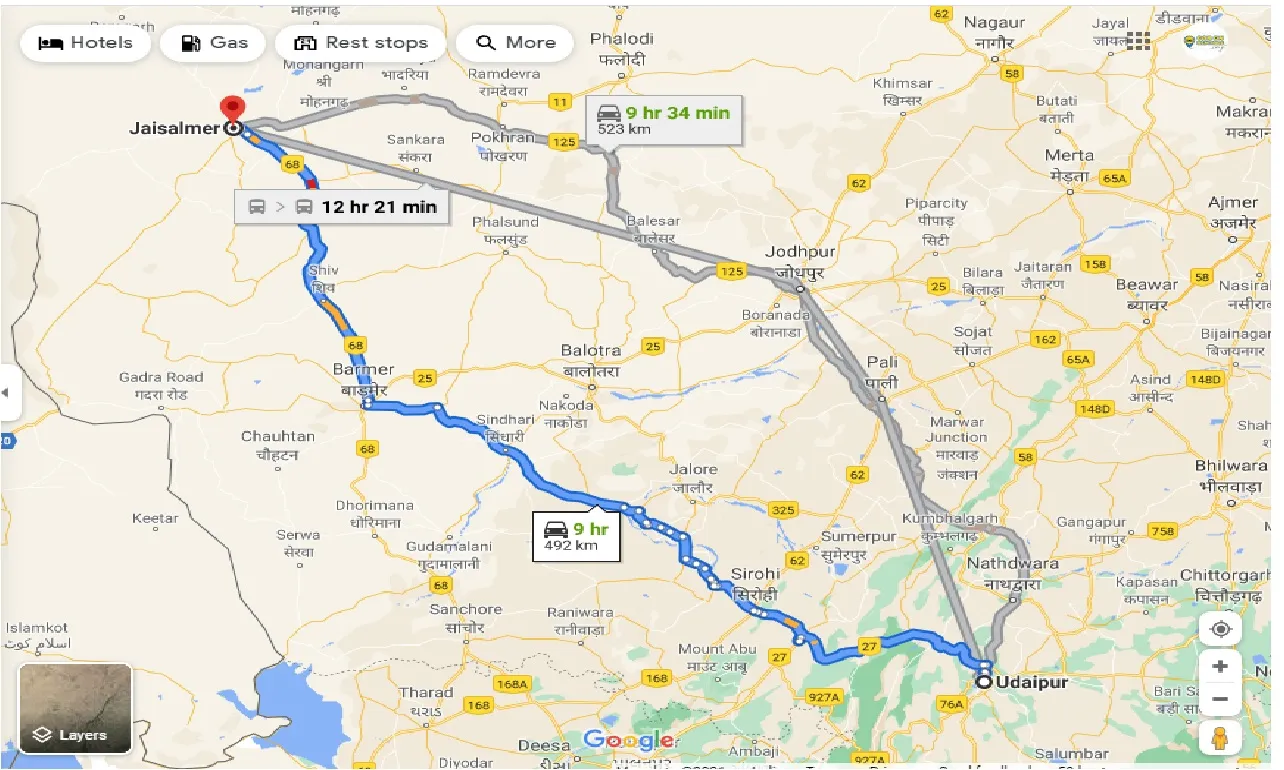 udaipur-to-Jaisalmer-round-trip