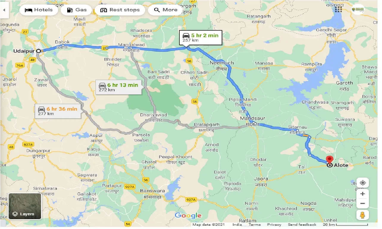 udaipur-to-alote-one-way