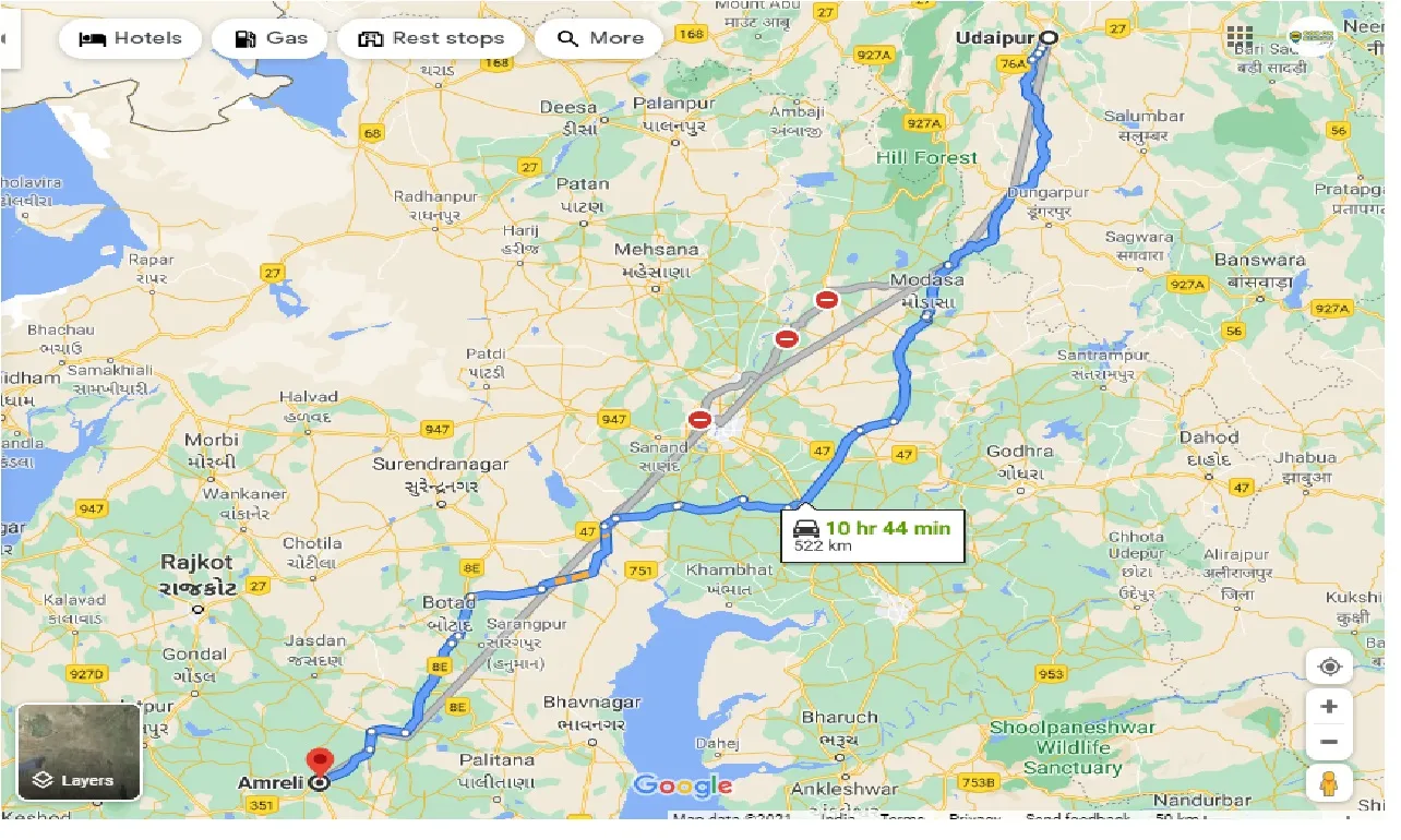 udaipur-to-amreli-one-way