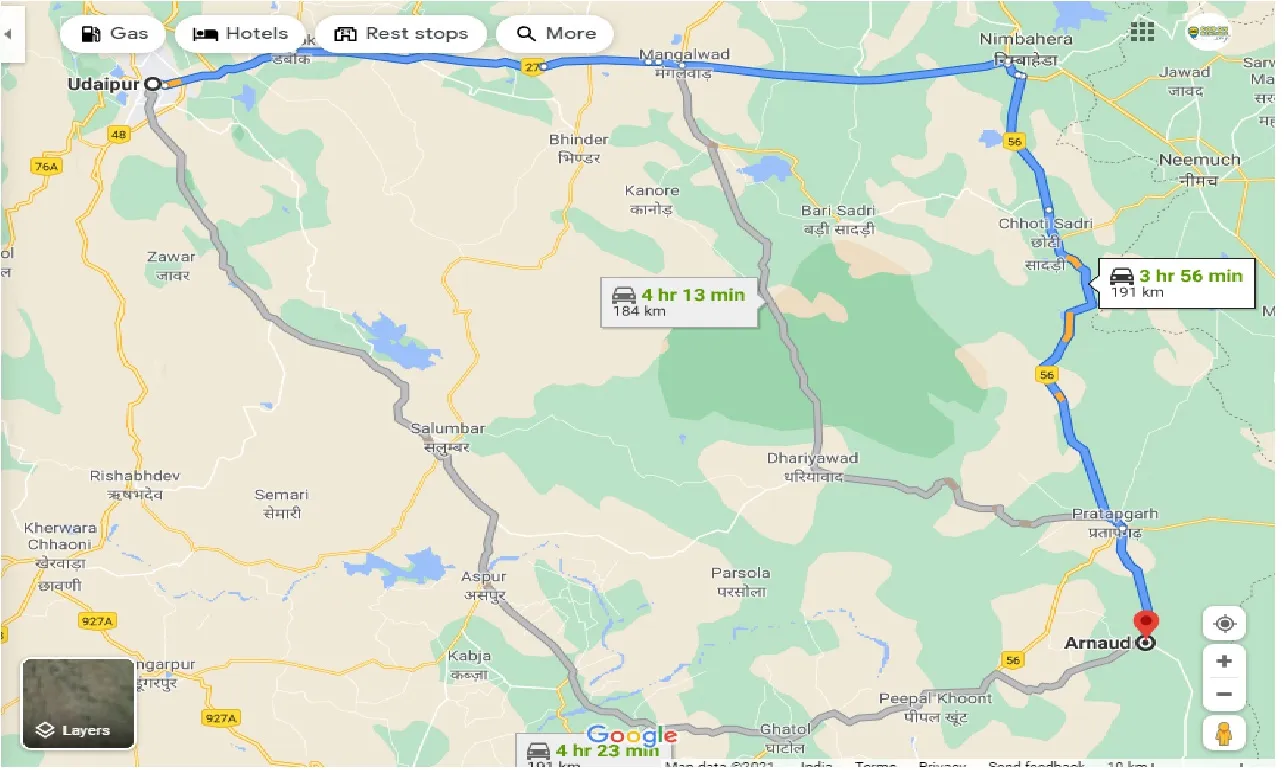 udaipur-to-arnaud-one-way