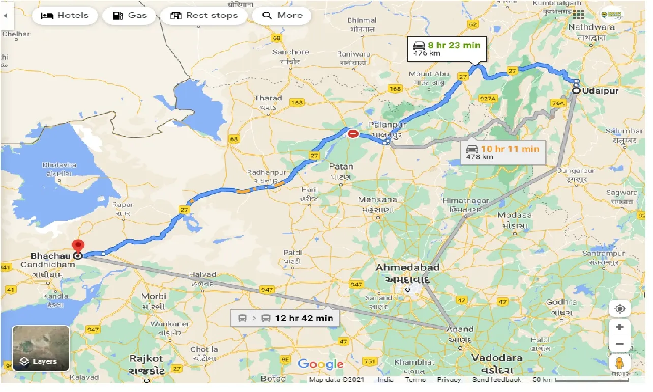udaipur-to-bhachau-one-way
