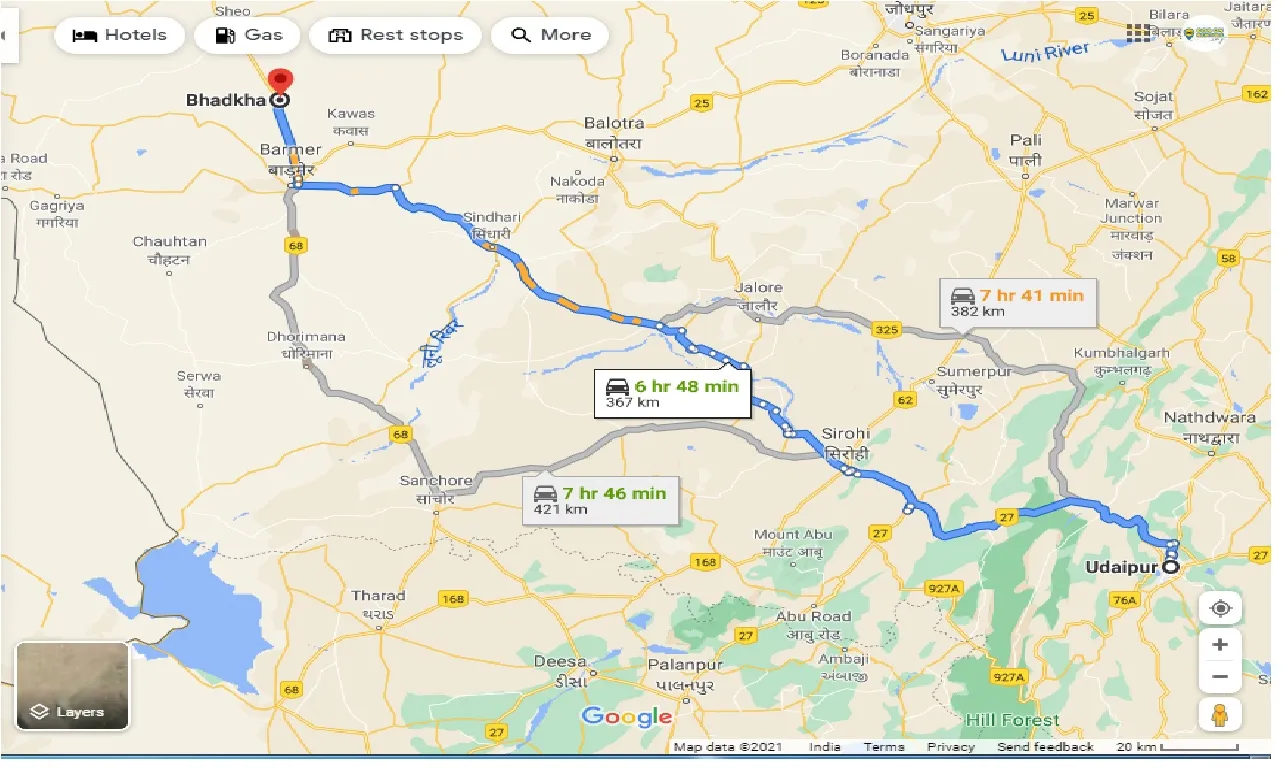 udaipur-to-bhadkha-one-way