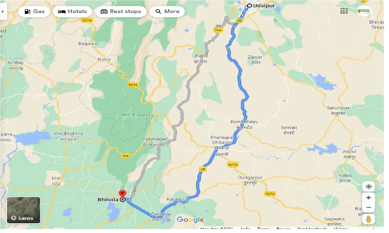 udaipur-to-bhiloda-taxi