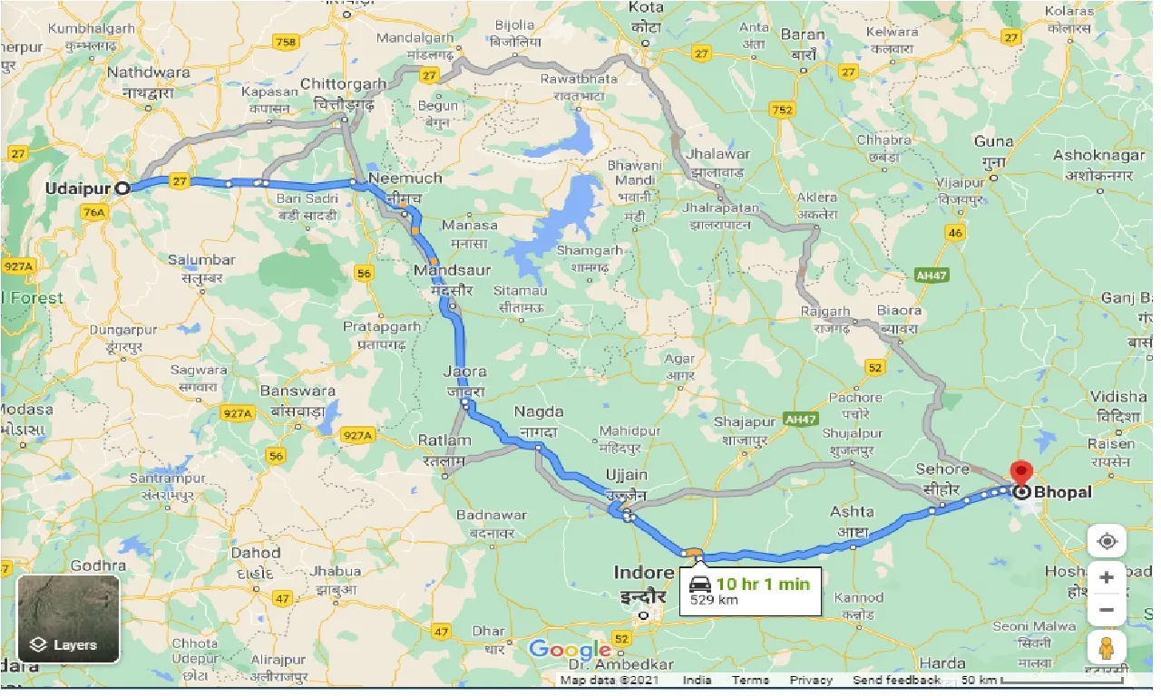 udaipur-to-bhopal-one-way