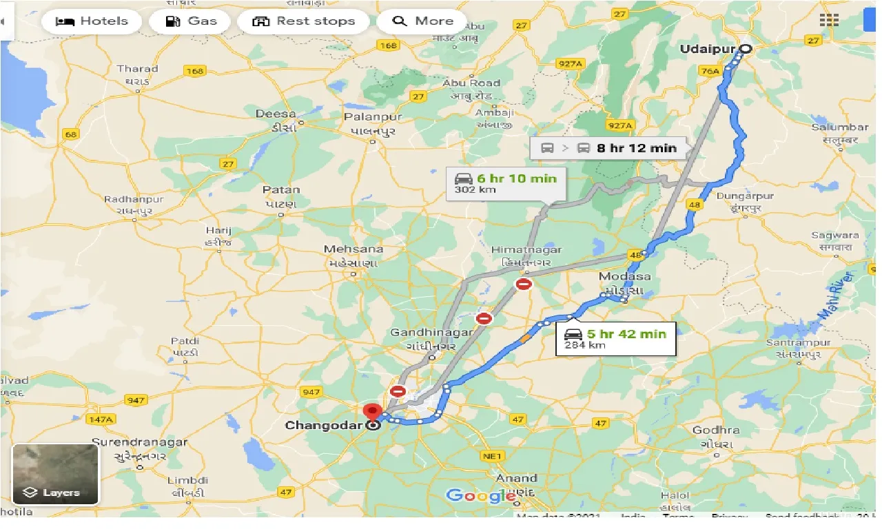 udaipur-to-changodar-taxi