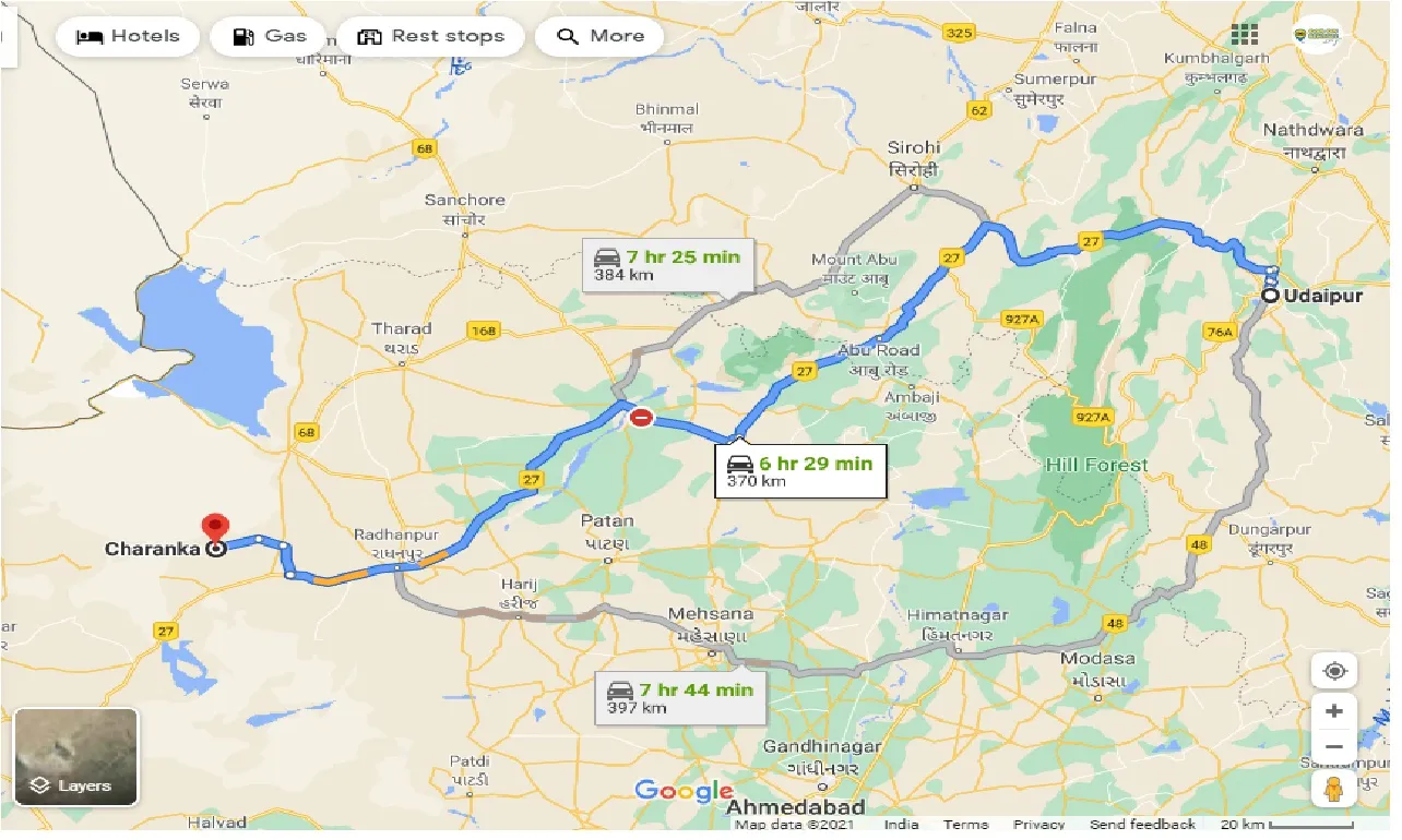 udaipur-to-charanka-taxi