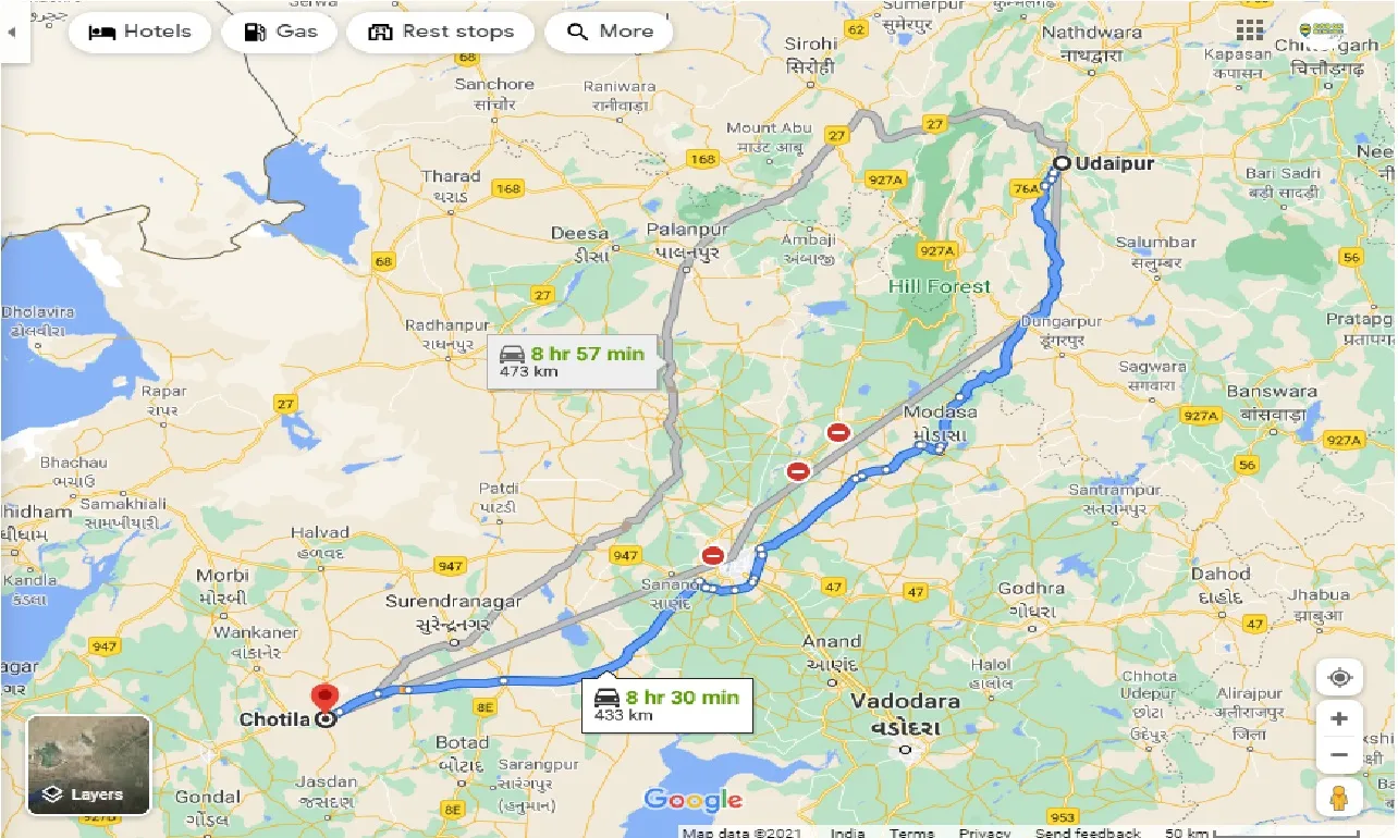 udaipur-to-chotila-taxi