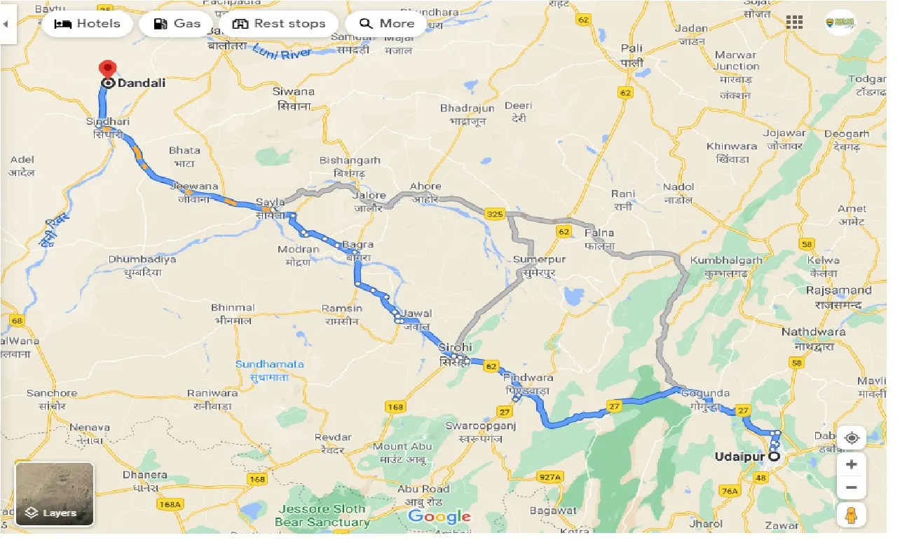 udaipur-to-dandali-taxi