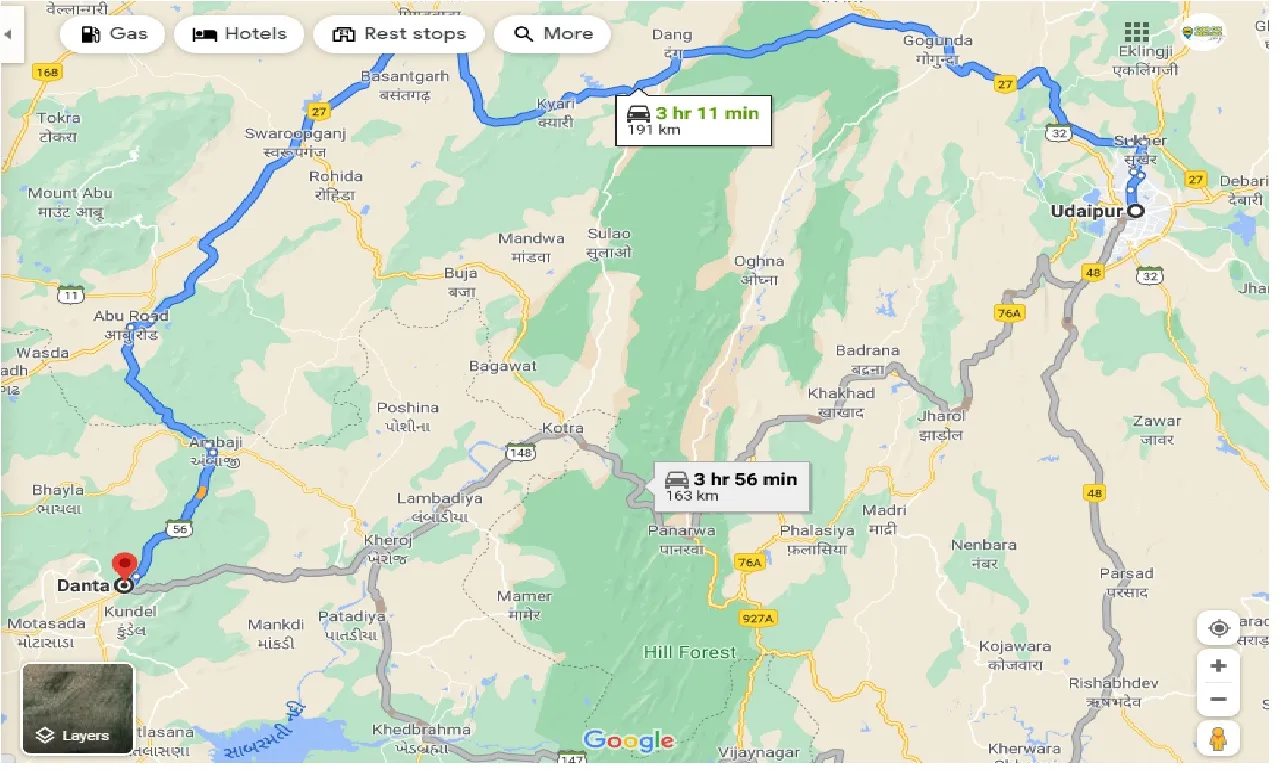 udaipur-to-danta-taxi