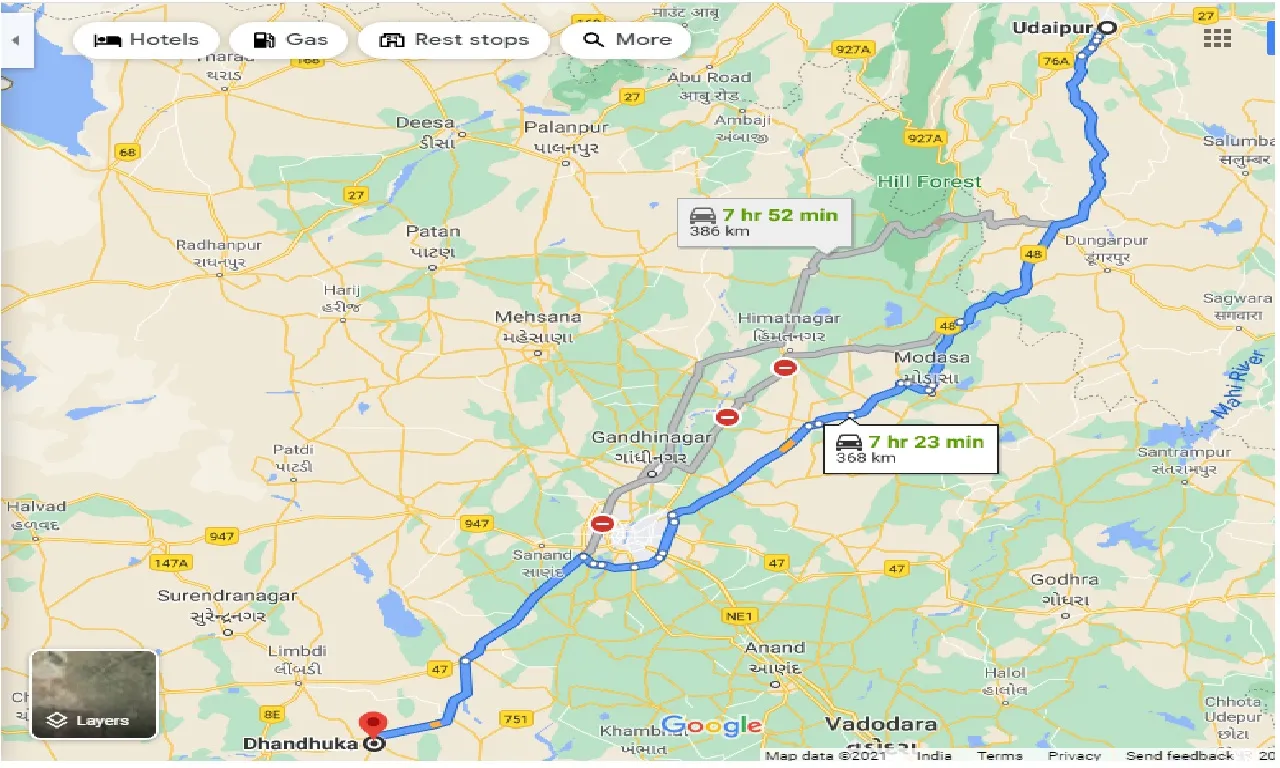 udaipur-to-dhandhuka-one-way