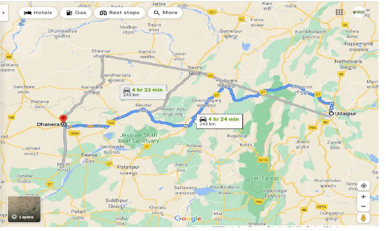 udaipur-to-dhanera-taxi