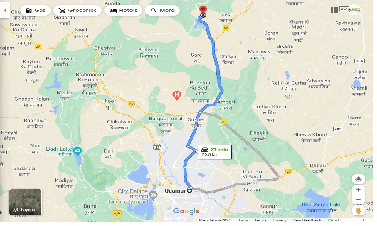 udaipur-to-eklingji-one-way