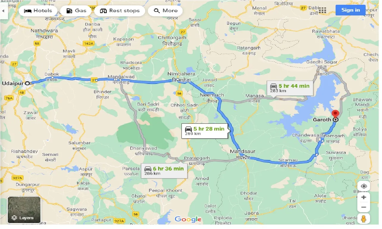 udaipur-to-garoth-one-way