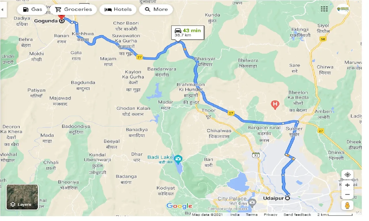 udaipur-to-gogunda-one-way
