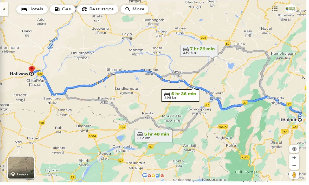 udaipur-to-haliwaw-one-way
