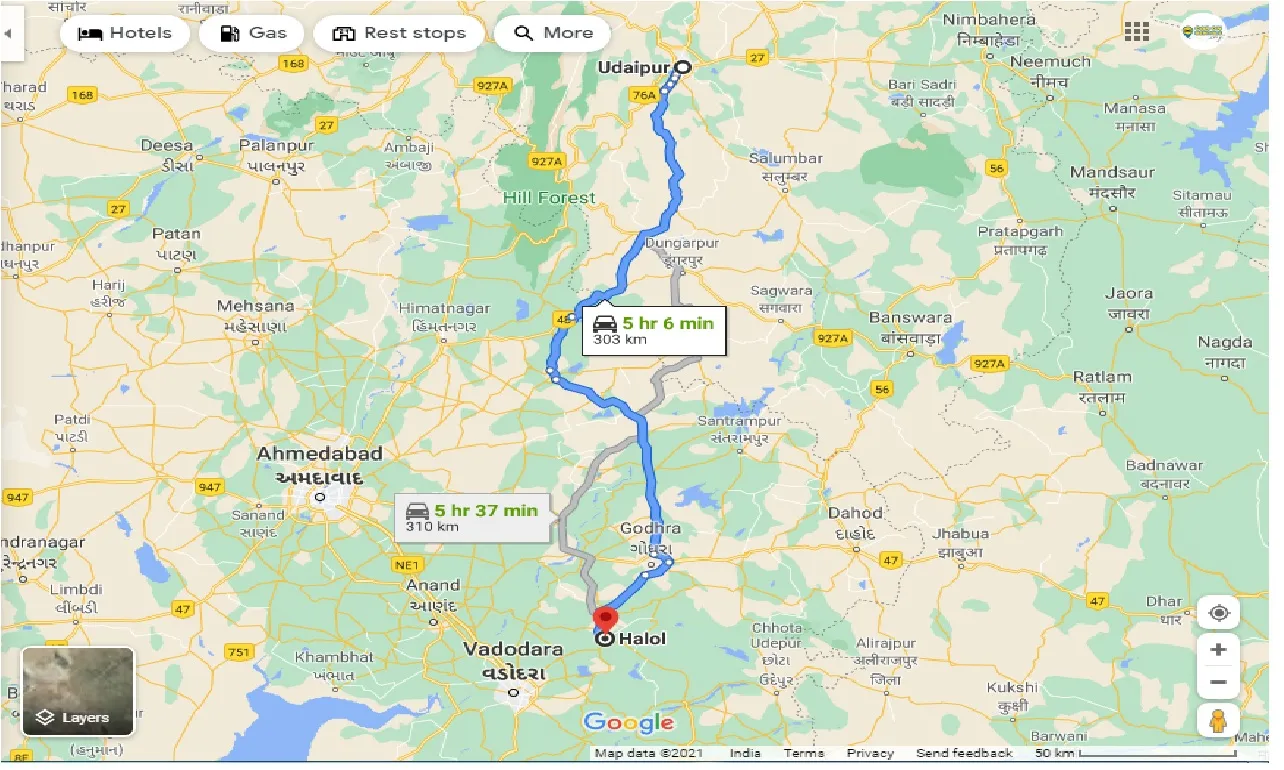 udaipur-to-halol-one-way