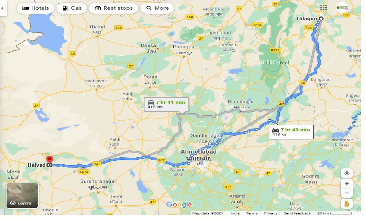 udaipur-to-halvad-taxi