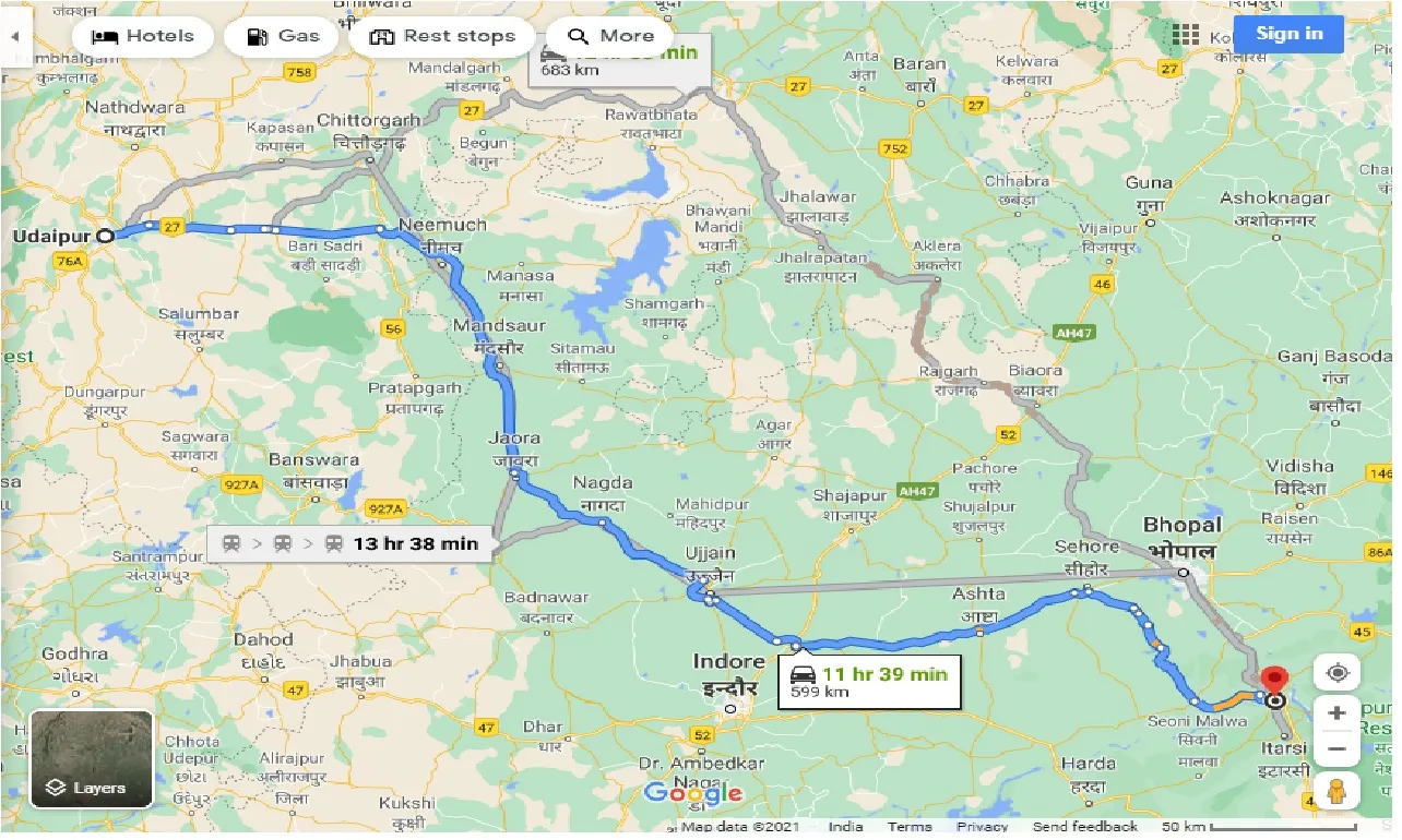 udaipur-to-hoshangabad-taxi