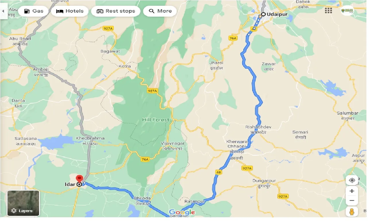 udaipur-to-idar-one-way