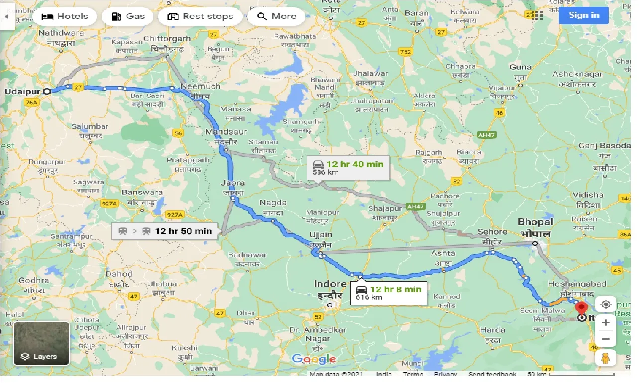 udaipur-to-itarsi-taxi