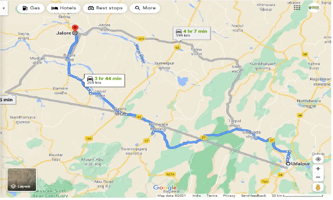 udaipur-to-jalore-taxi