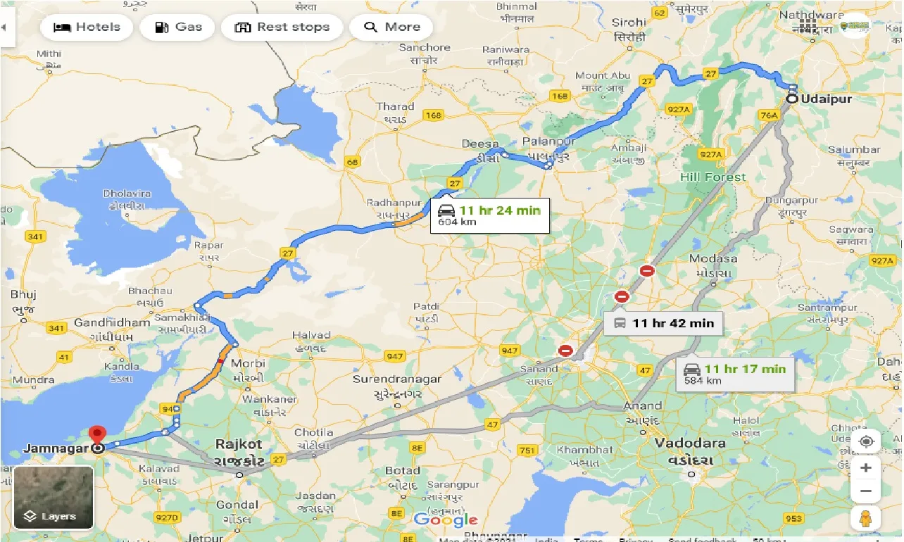 udaipur-to-jamnagar-one-way