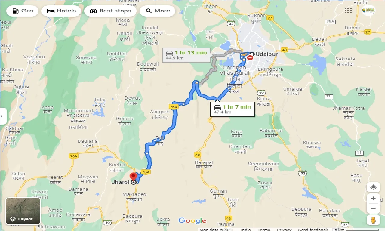 udaipur-to-jhadol-one-way