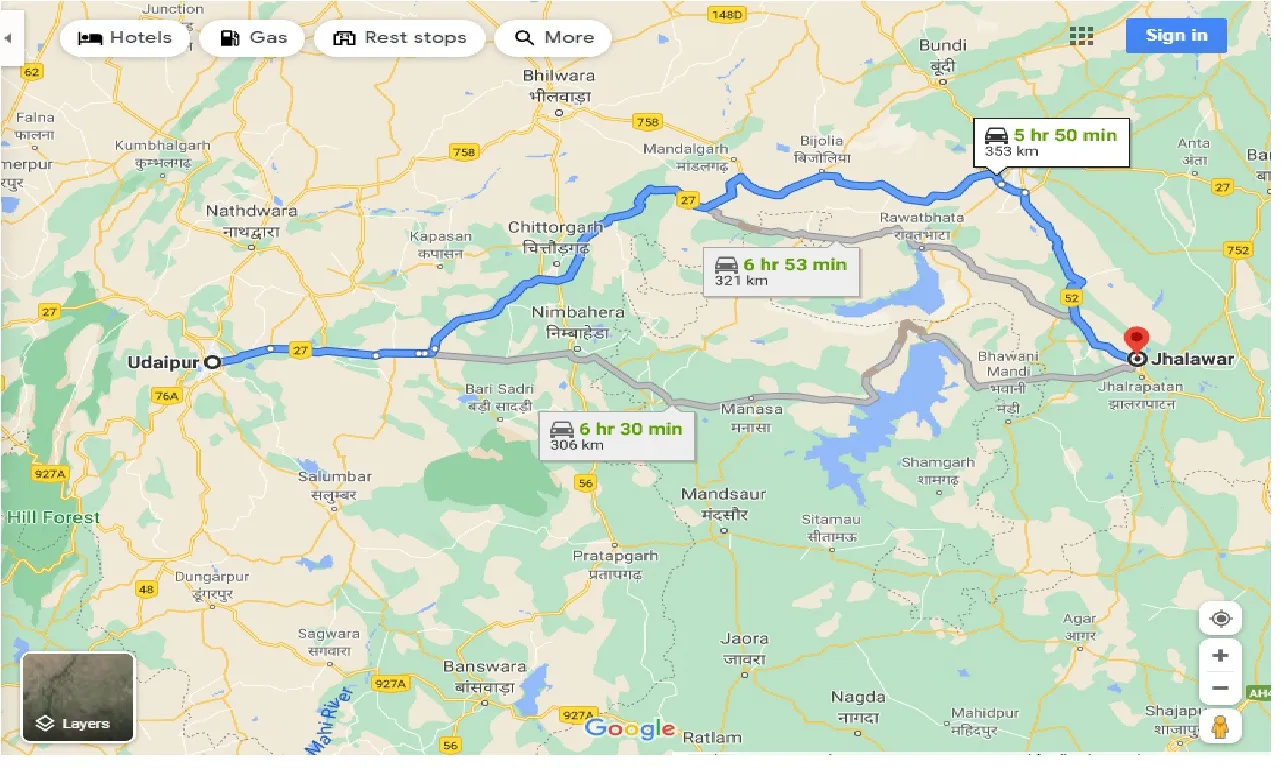 udaipur-to-jhalawar-one-way