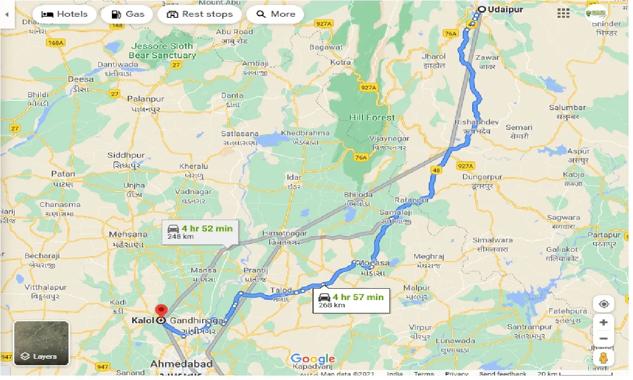 udaipur-to-kalol-one-way