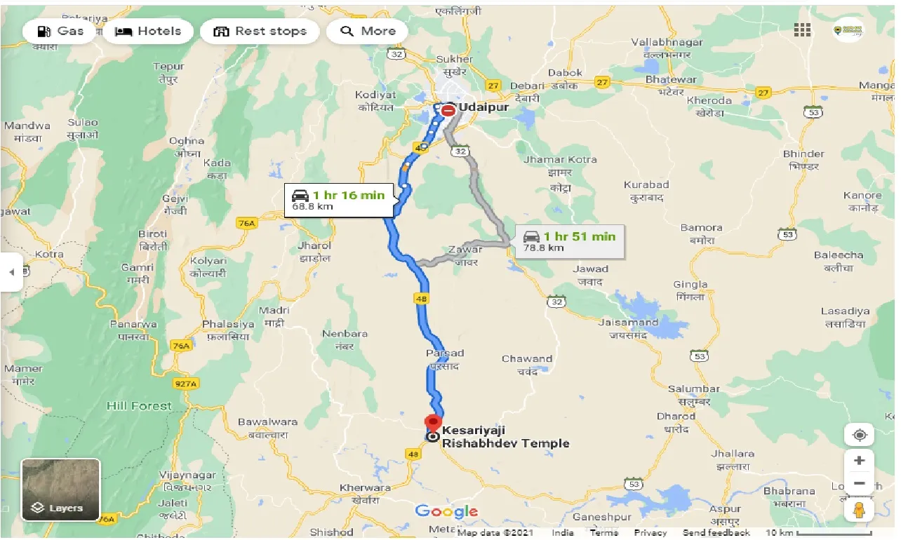 udaipur-to-kesariyaji-one-way